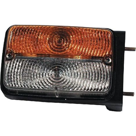 Luz de galib贸 e intermitencia hal贸gena frontal'rectangular 12 V 谩mbar / transparentee atornillable 128 x 57 x 80 mm Cobo COBO