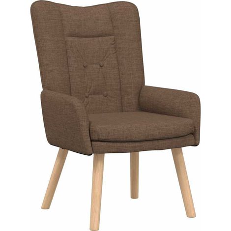 Maison Exclusive - fauteuil Marron 63 x 67 x 94 cm Tissu et contreplaqué (1/5)