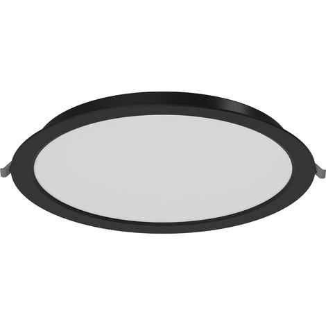 Mexen LDRR panneau plafond downlight LED encastré fi 30 cm, 24W, Neutre - 4000K, 1920 lm, noir - L210-030-2440-70 (1/5)