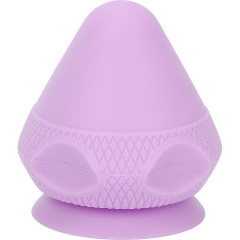 Balle de massage en silicone violet, finition soignée, ergonomie optimale, absorption des chocs. (1/5)