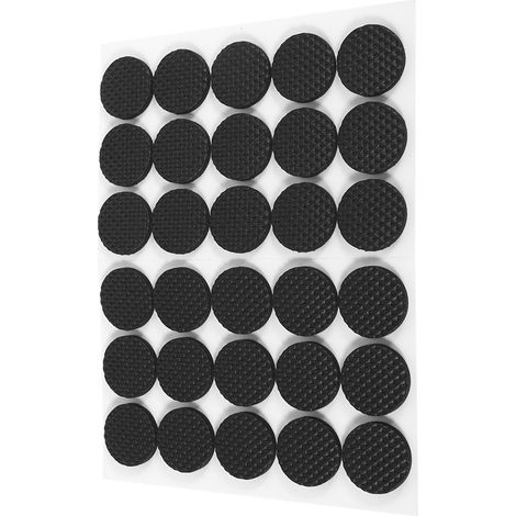 30 Stück schwarze, selbstklebende, rutschfeste Gummifüße für Möbel, Sofa, Tisch, Stuhl - Bodenschoner (1/5)