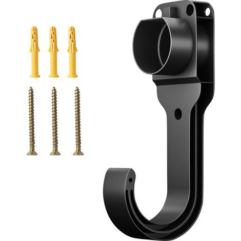 Soporte para cable de coche eléctrico, soporte de pared estándar UE para cable de carga de coche eléctrico, soporte de pared para cargador de vehículo eléctrico con enchufes. (1/5)
