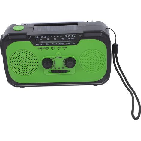 VILLCASE Radio de Survie Solaire Multifonction à Manivelle avec (1/5)