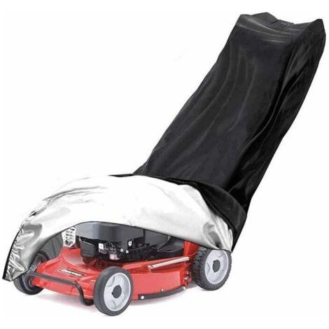 BUNTHAUS Housse de protection pour tondeuse à gazon 210D en tissu Oxford pour tondeuse à gazon, housse de protection pour la plupart des modèles de tondeuses à gazon,noir,19311264cm (1/5)
