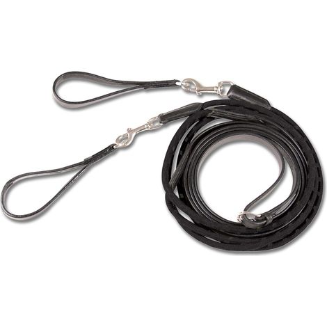 Rênes d'entraînement Waldhausen x-line cuir nylon 2 pièces (1/2)