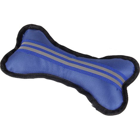 Jouet en tissu d'os de chien, tissu Oxford doux, résistant aux morsures, meulage des dents, peluche réfléchissante, à mâcher grinçante pour chiens et animaux de compagnie (1/5)