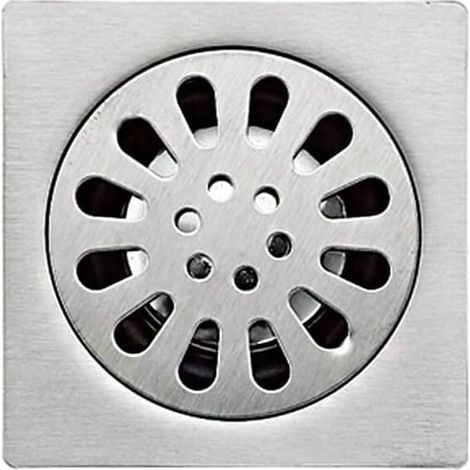 Siphon De Sol en Acier Inoxydable Épais Drain De Douche Carré Anti-Odeur pour Salle De Bain1010