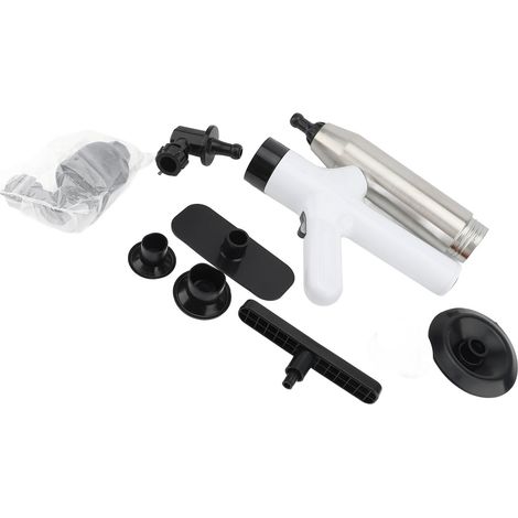 Déboucheur WC haute pression – Retrait bouchon évier plomberie salle bain sol cuisine inox blanc, plomberie (1/2)