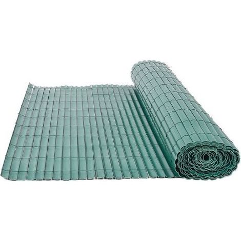 CAÑIZO DE PVC SIMPLE CARA VERDE 900 GRAMOS, ROLLO DE 2X5 METROS (1/2)