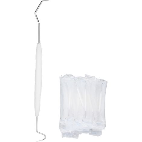 80 cure-dents jetables à double extrémité pour éliminer plaque dentaire et tartre, accessoire d'hygiène bucco-dentaire (1/5)