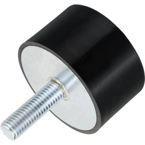 Supports Caoutchouc Filetés M12 Isolateurs Vibrations 60 X 35mm (1/5)
