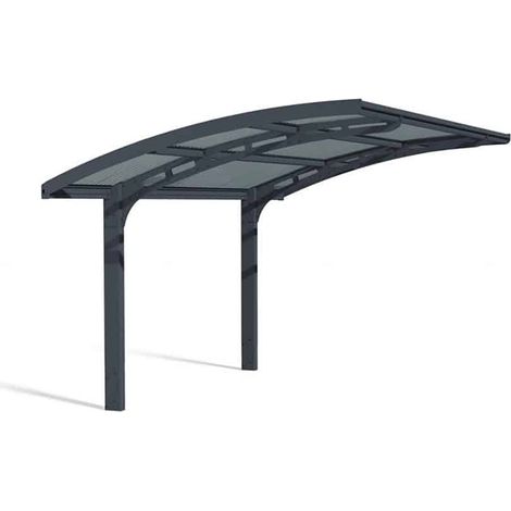 Carport Arizona Wave Single 5000 Single - Polycarbonate - L495 x W289 x H273.5 cm - Grey