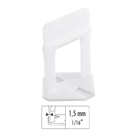 Raimondi BASE LIVELLANTE CON FERITOIA PER CUNEO H mm. 20  fuga mm. 1,5 - 200 pz.