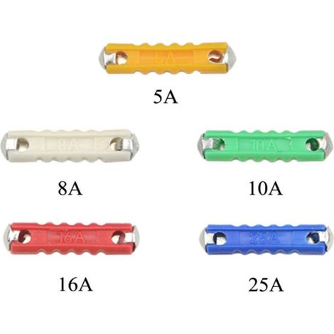 Fusibili in steatite da 5A, 8A, 10A, 16A e 25A, confezione da 25 fusibili