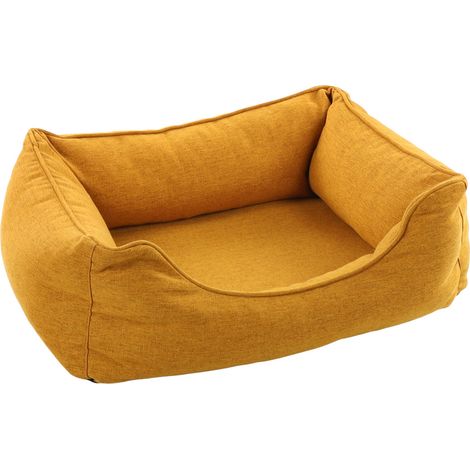 Lit pour Chien Chat - Coussin pour Chien Chat - Panier pour Chien Chat - 65x50x20cm - Lavable - Fond Anti-dérapant - Housse Amovible Lieu de Couchage Doux et Confortable (1/3)