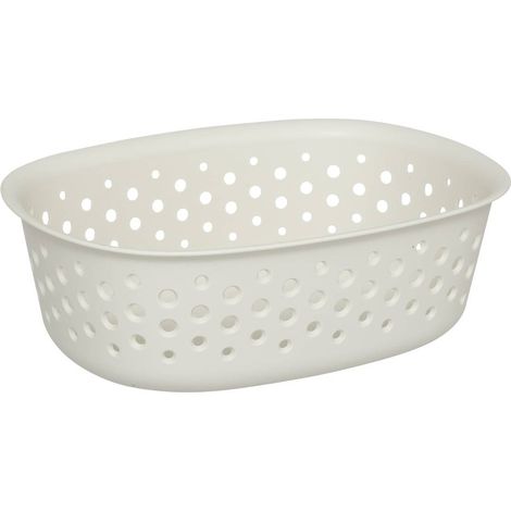 Cestino multiuso in plastica Tila 0,8 L crema (1/2)