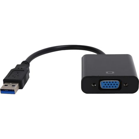 Convertisseur USB-C vers VGA, Adaptateur Vidéo Externe Full HD 1080P pour PC Portable (1/5)