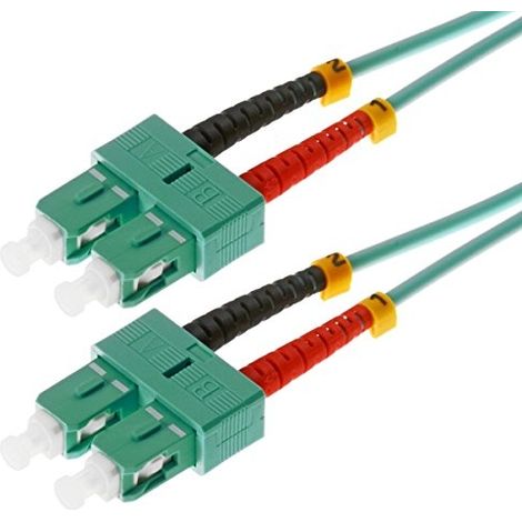 HELOS 7.5M OM3 SC/SC CÂBLE DE FIBRE OPTIQUE 7,5 M TURQUOISE (115793)