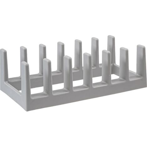 Organisateur de couvercles de casseroles à six compartiments, support à couvercles, gain de place, gris (1/5)