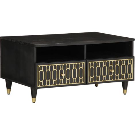 Couchtisch 80x54x40 cm Massivholz Mango