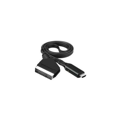 Câble péritel vers HDMI-Adaptateur péritel vers HDMI-Convertisseur audio vidéo péritel tout en un vers HDMI 1080p/720p (1/5)
