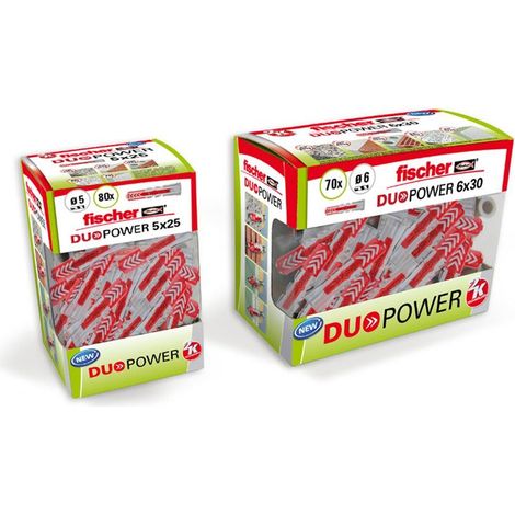 Duopower-Stecker Ø8x40mm DIY 50 Stück