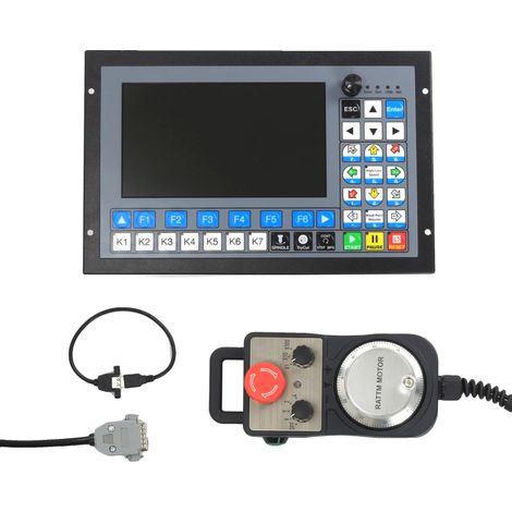 Controllore di movimento CNC, controllo a 5 assi, completo di accessori, DDCS Expert 1.1 e MPG-a, 4 assi-a (1/2)