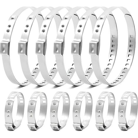Collier Soufflet Cardan - Acier Inoxydable - Pour Arbre de Transmission - 10 Pièces (5 Petits 20-50 mm + 5 Grands 50-120 mm) (1/5)