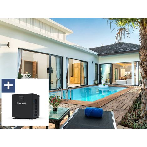 Piscine bois rectangle " Aruba 140 "- 5.00 x 3.00 x 1.38 m + Pompe à chaleur 3.5 kw/h