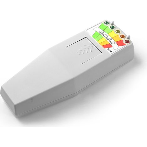 Gaussmètre portable à 5 LED pour champ électromagnétique (CEM) - Détecteur de rayonnement et moniteur de champ magnétique.