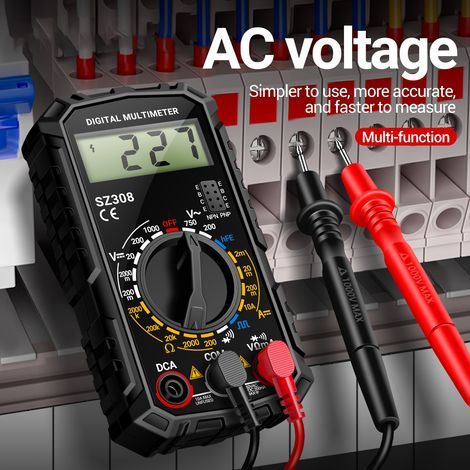 1999-Count True RMS Digital Multimeter, Professional Electrical Tester, Automatic Ohmmeter and Voltmeter, AC/DC Voltage Tester, AC/DC Current Tester, Resistance Tester, Continuity Tester, Capacitance  (1/5)