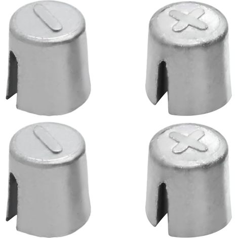 4pcs Battery Terminal Converter Post Adaptors Kits, Battery Terminal Sleeves Versatile Adapters for Positive or Negative Posts for Car Boat RV Easily Convert 11-13mm to 16-18mm (1/5)