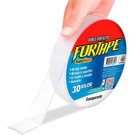 Cinta doble contacto super nano transparente 30 mm x 3 m