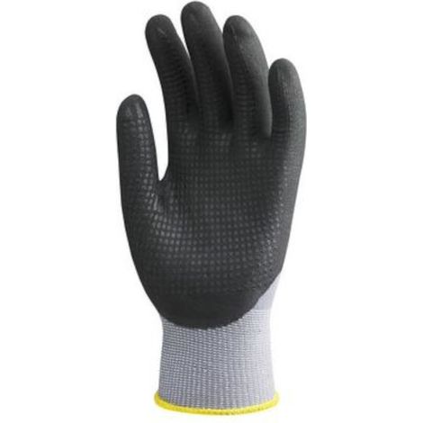 Gants polyamide EUROTECHNIQUE enduit PU picots nitrile T8 - COVERGUARD - 6248 (1/2)