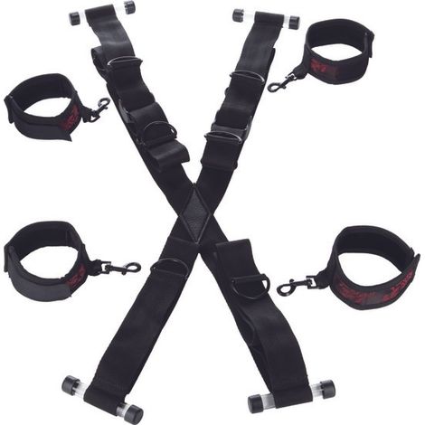 CALEXOTICS - SCANDAL CROSS-SHAPED DOOR HANDCUFFS