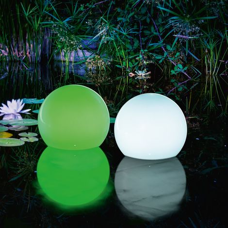 esotec Solar Schwimmkugeln ⌀20cm 2er Set mit Fernbedienung wetterfest 102130