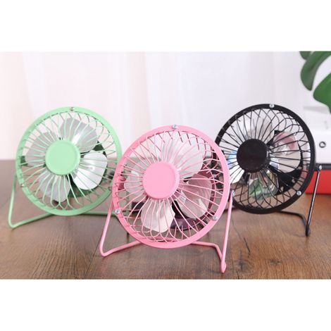 TYU Mini-Tischventilator, leise, rosa, für Studentenwohnheime, kleiner tragbarer Tischventilator, geräuschlos, für Zuhause oder Schule (1/5)