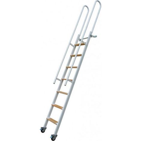 Stahl-Raumspartreppe Metallstufen- Geschosshöhe 2,50m - SSPFXL-263-G-RH