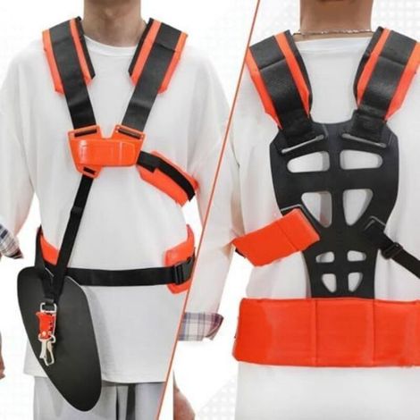 Harnais De Transport - Pour Debroussailleuse Et Coupe-Bordures - Réglable - Répartition Uniforme Du Poids - 1 Pièce (1/5)
