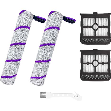 Accessoires de rechange pour nettoyeur de sol Narwal F1 Champion Edition, S2 Island, S1 Max Ultra – 2 rouleaux de brosse + 2 filtres + brosse de nettoyage (1/5)