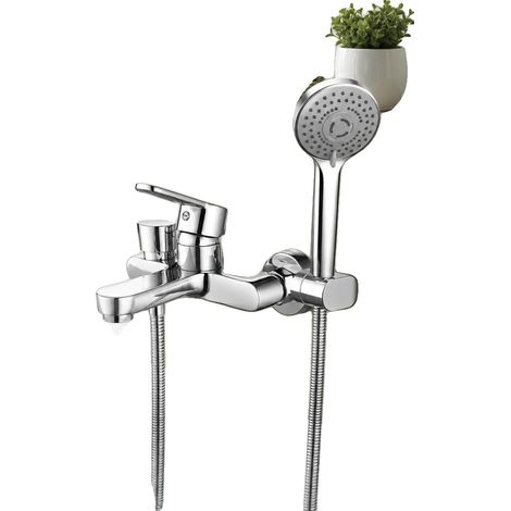 Ensemble de robinet de douche, robinet mélangeur réglable, tête de pulvérisation à 3 fonctions, G1-2 (1/5)