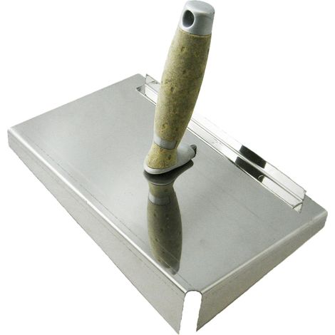 CONTOO Fugblech Edelstahl 245x155mm Edelstahl-Verfugungsblech LEDERGRIFF CT04