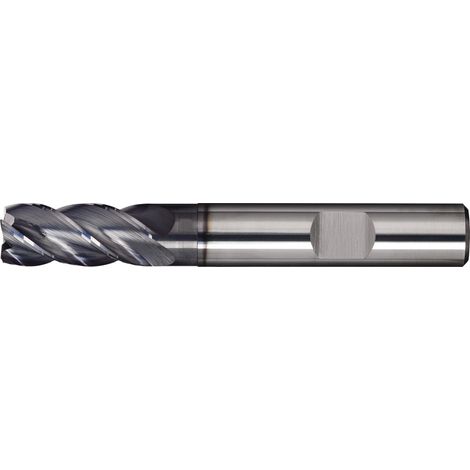 Fresa de mango DIN 6527L INOX HPC D.5mm VHM TiAlN HB Z.4 larga TECWERK (1/2)