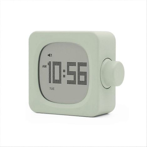 Réveil en blocs de construction, réveil original pour étudiants, vert (1/5)