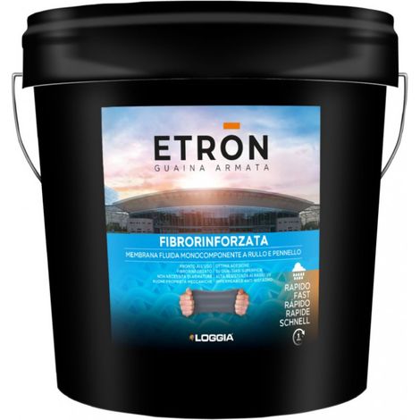 Loggia etron 8kg guaina liquida elastomerica impermeabilizzante fibrorinforzata, colori rossa (1/3)