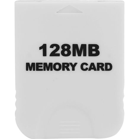 Carte mémoire portable haute performance compatible avec la console Wii (128 Mo) (blanche) (1/4)