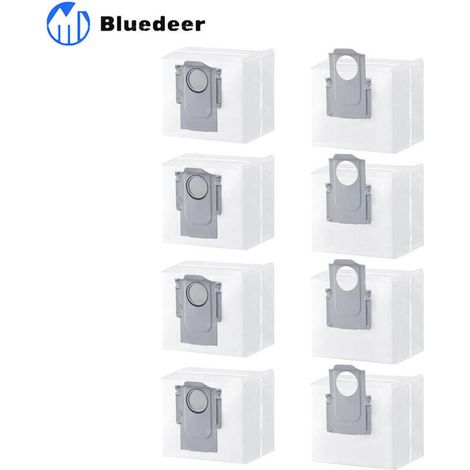 8er-Pack Staubsaugerbeutel für Roborock S8+, S8 Pro Ultra, S7 MaxV Ultra, Q7+, Q7 Max+, Q8 Max+, Q5 Pro+ – Ersatzteilset