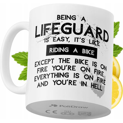 Lustige Tasse für Rettungsschwimmer – Kaffee- oder Teetasse mit witzigem Textdesign – ideal für Geburtstage, Namenstage, Feiertage und besondere Anlässe. Hochwertige Tasse für Zuhause, Büro und Arbeit