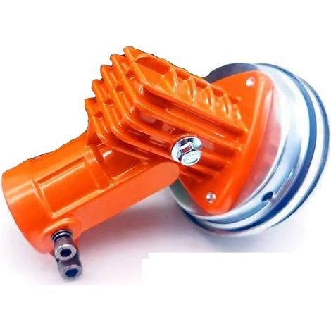 Cabezal de cortacésped, conjunto de caja de engranajes para cortacésped de gasolina, accesorios universales para cortacésped de riego, disipación de calor (cabezal de trabajo de 26 tubos y 9 dientes). (1/4)