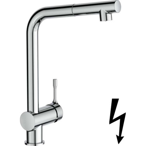 Ideal Standard Ceralook - Miscelatore da lavello con bocca di erogazione estraibile, cromo BC177AA (1/2)